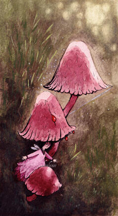 Bleeding Fairy Hat Fungi